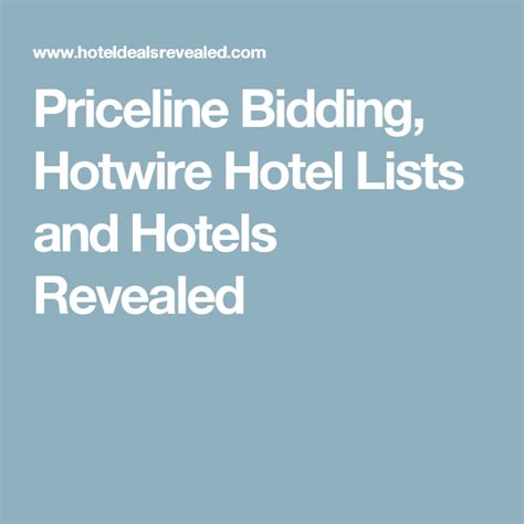 priceline room revealer|better bidding priceline hotel list.